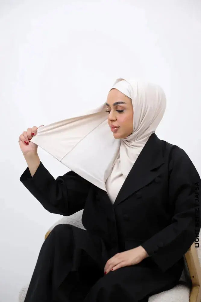 Turkey Malmal Hijab Light Beige / Jafsa Scarf (Hijab)