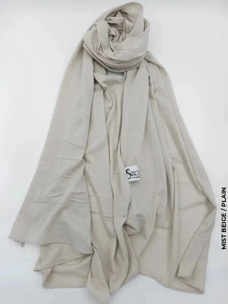 Turkey Malmal Hijab Mist Beige / Plain Scarf (Hijab)