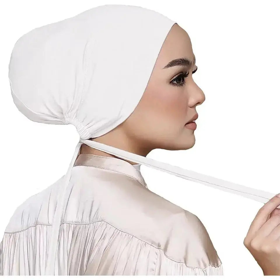 Women underscarf bonnet cap adjustable undercap