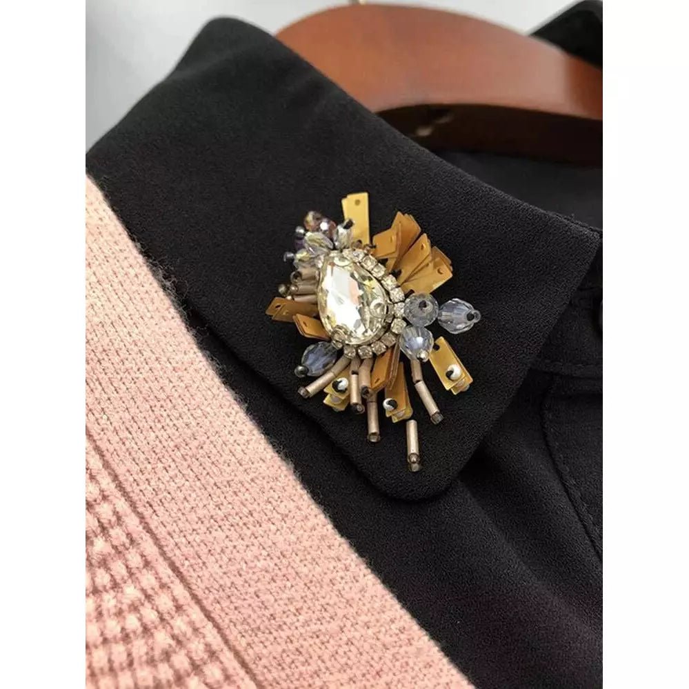 Rhinestone decor collar