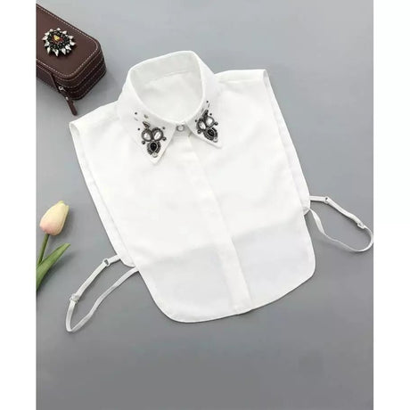 Rhinestone Decor Dickey Collar for women