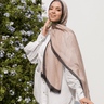 Frame border Linen scarf Kuwait lady