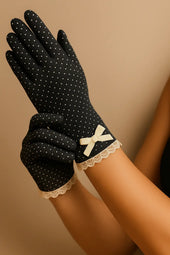 Sun Protection Polka Dotted Driving Gloves | دانتيل | Smack Touch (Gloves)