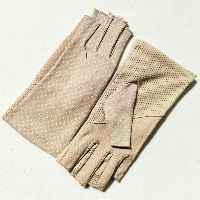 Fingerless Sun Protection Driving Gloves