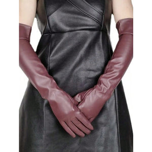 Leather Long gloves