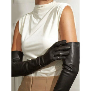 Leather Long gloves