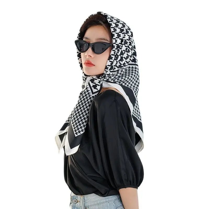 Women Silk Scarf for Summer Hijab Murabba