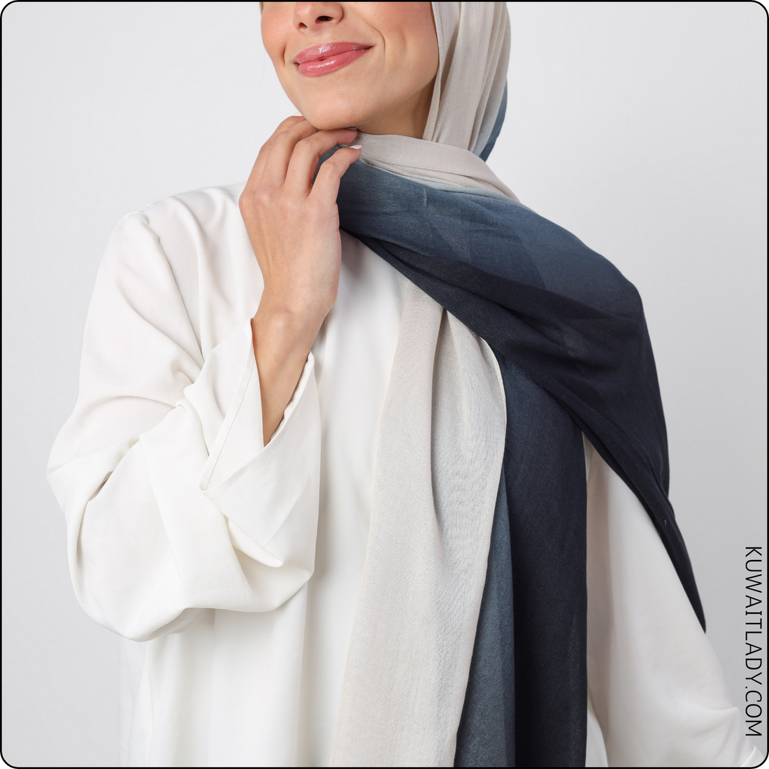 Shaded Linen Viscose  scarf