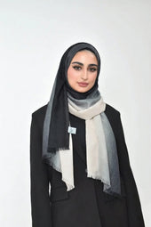 Shaded Linen Viscose Scarf