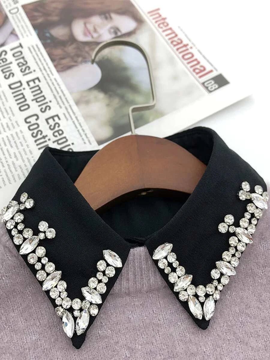 Rhinestone decor new Dickey Collar