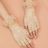Floral Fingerless Gloves | Bridal Wear