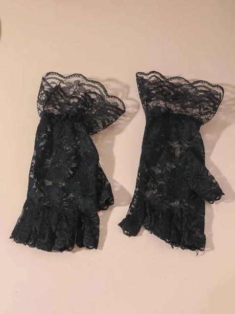 Floral Fingerless Gloves | Bridal Wear