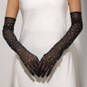 Rhinestone Decor Gloves