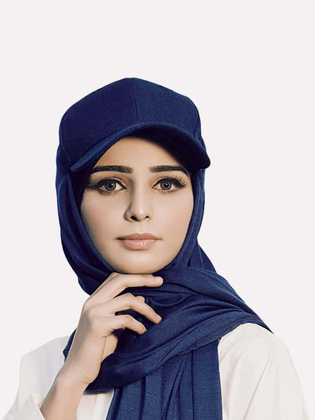 Chiffon Hijab with baseball cap