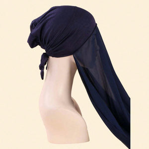 Instant Chiffon Hijab with tie back Undercap