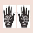 Flower Pattern Mehndi Stencils | 2 Sheets | 4 Style