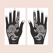 Flower Pattern Mehndi Stencils | 2 Sheets | 4 Style