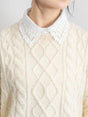 Lace Dickey Collar for Women | Plain