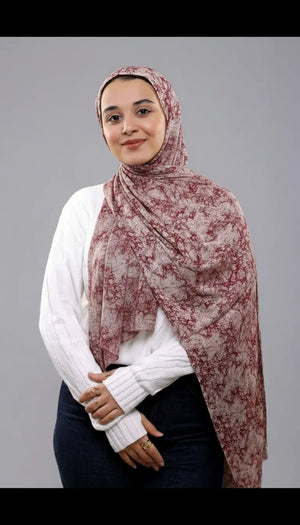 Shajar Print Digital Hijab Smack Touch (Hijab)