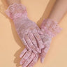 Floral Lace Gloves | Full Finger | Stylish