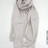 Cashmere Linen Hijab For Winter Light Beige / Plain Scarf (Hijab)