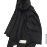 Cashmere Linen Hijab For Winter Black / Plain Scarf (Hijab)