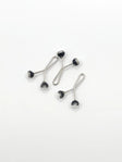 Black Pearl Hijab Clip (3pcs) Smack Touch (Hijab Accessories)