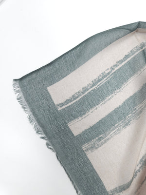 Frame Border Linen Scarf