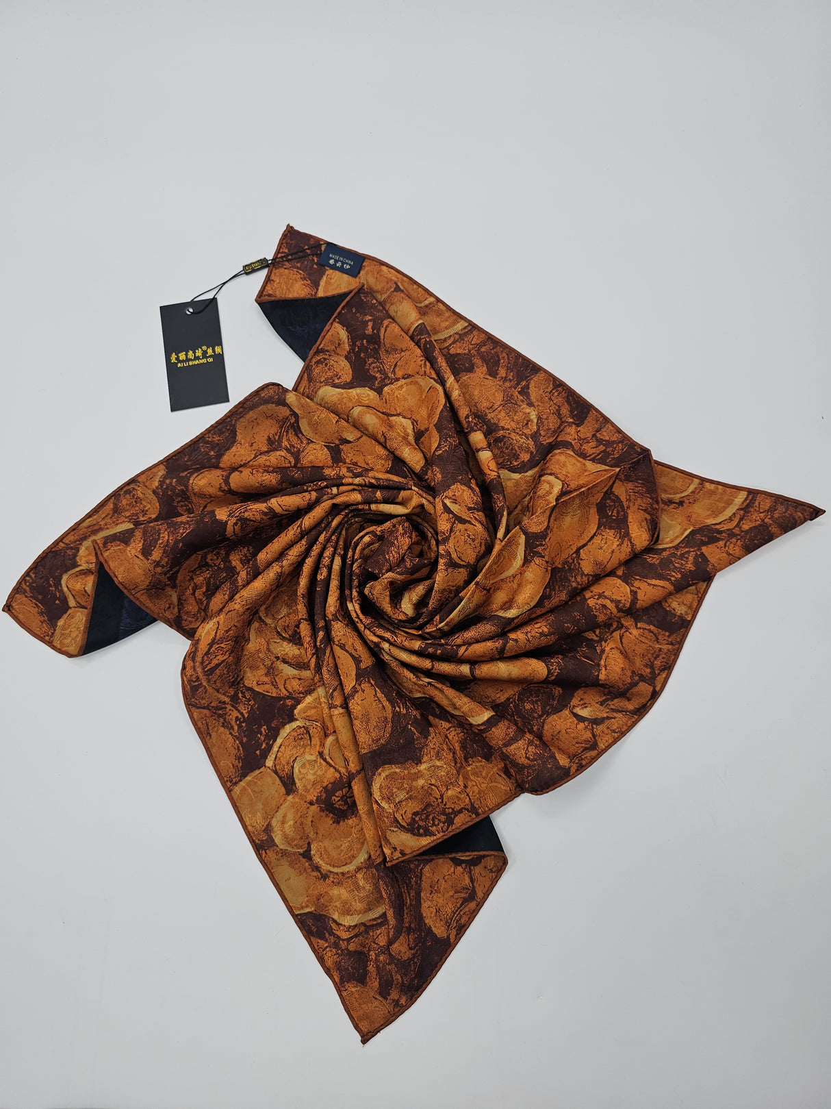 Double Sided Murabba Silk Scarf