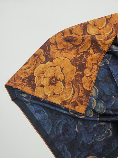 Double Sided Murabba Silk Scarf