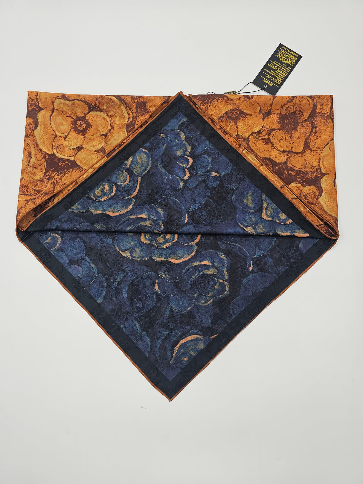 Double Sided Murabba Silk Scarf