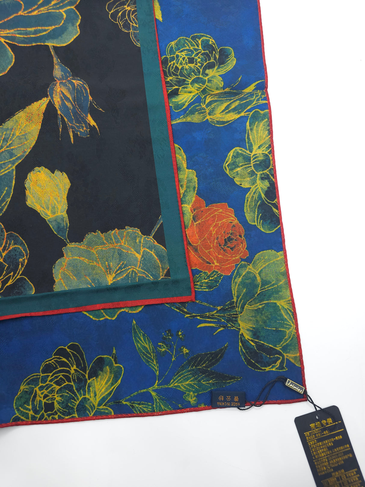 Double Sided Murabba Silk Scarf