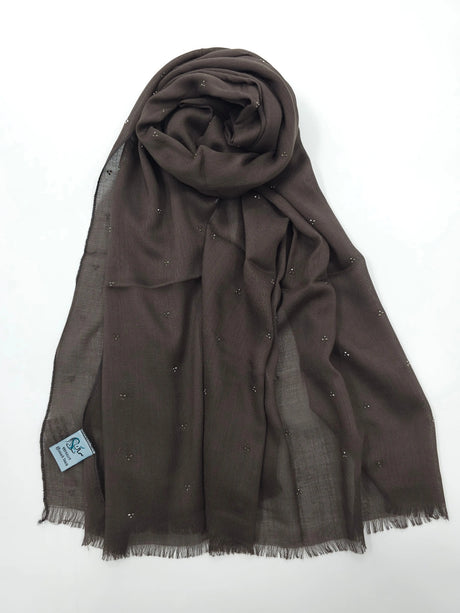 Lightweight Royal Crystal Shawl Smack Touch (Hijab)