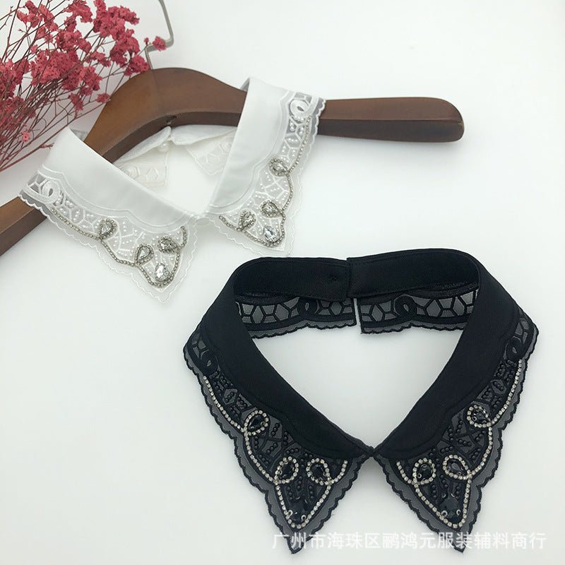 Versatile fashion crystal fake collar