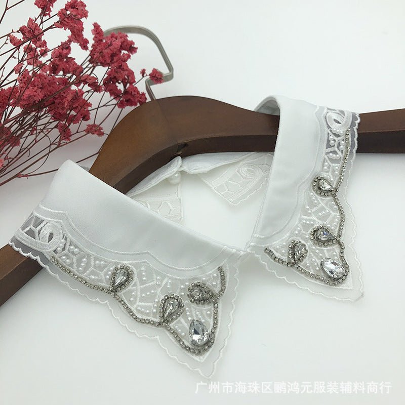 Versatile fashion crystal fake collar