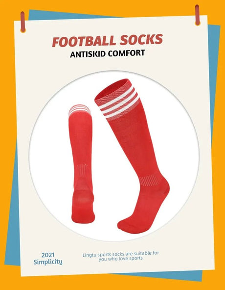 Football socks for kids and adults.