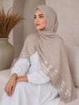 Lustrous linen scarf