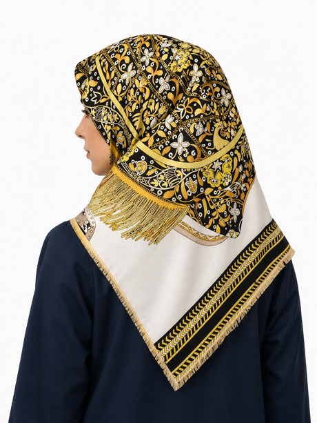 Viscose Wool Scarf Hijab Murabba 90*90