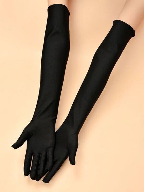 Plain Long Gloves | Solid Colors