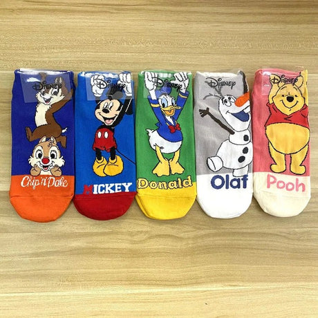 Mickey Minnie cute cartoon 5 pair socks