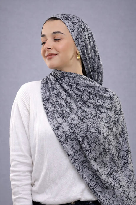 Shajar Print Digital Hijab Smack Touch (Hijab)