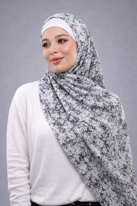 Shajar Print Digital Hijab Smack Touch (Hijab)