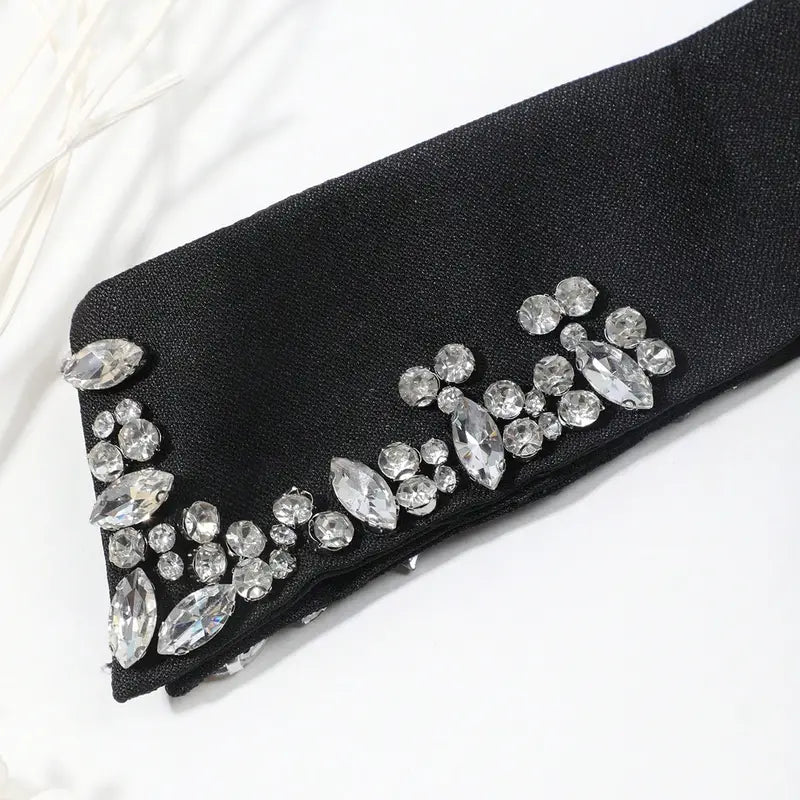 Rhinestones design neck fake Collar