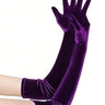 Long Velvet Gloves for winter