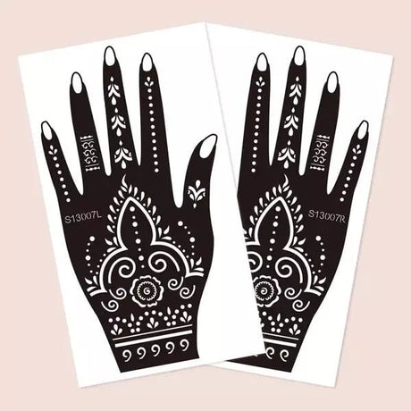 Graphic Pattern Henna | 2 Sheets | Stencils
