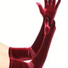 Long Velvet Gloves for winter