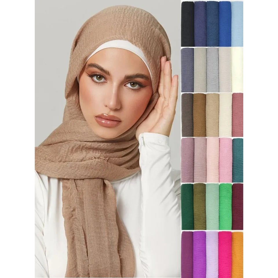 Crinkle Hijab scarf for women