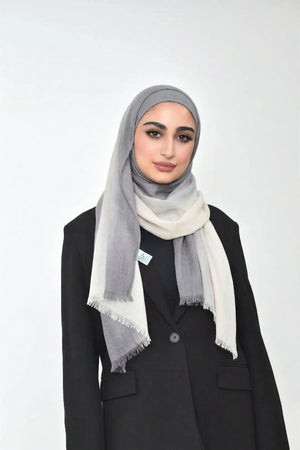 Shaded Linen Viscose Scarf