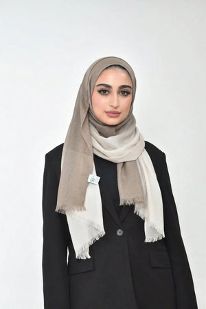 Shaded Linen Viscose Scarf