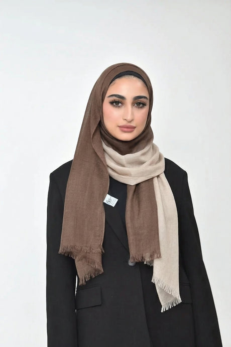 Shaded Linen Viscose Scarf